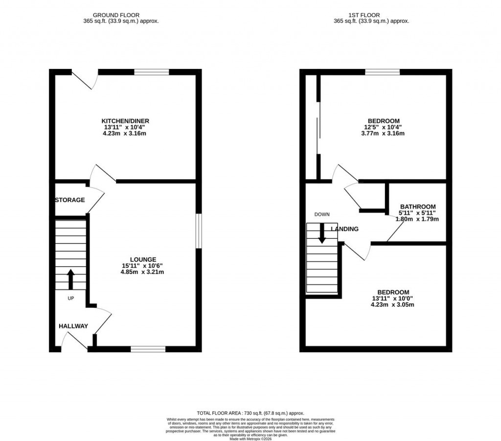 Floorplans For Symington Way, Market Harborough