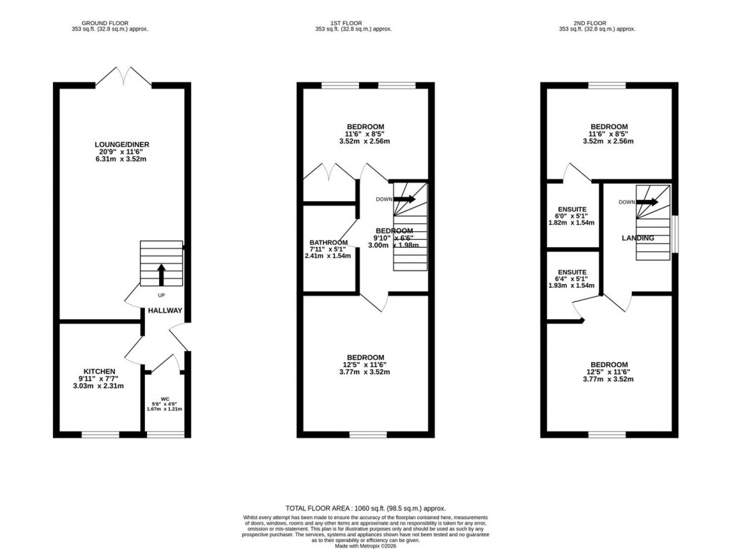 Floorplans For Thenford Mews, Northampton