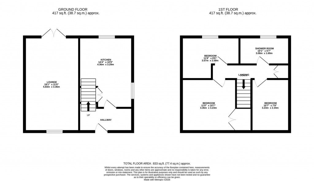 Floorplans For Chesil Walk, Corby