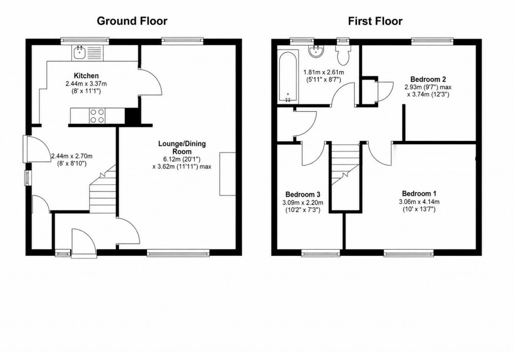 Floorplans For Selsey Road, Corby