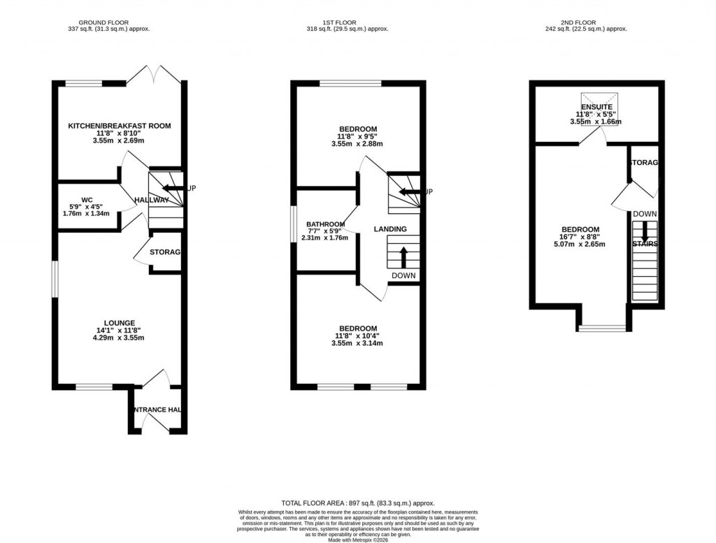 Floorplans For Airfield Way, Weldon, Corby